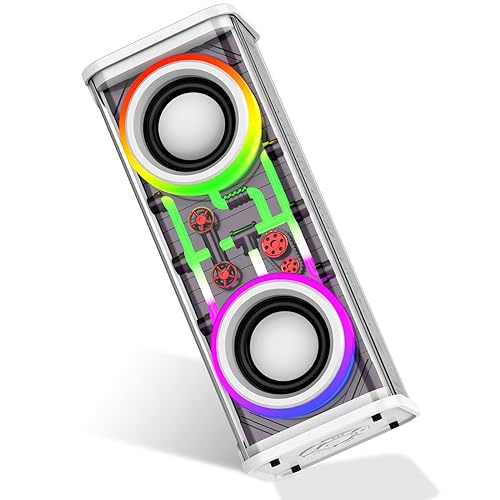 V8 Transparent RGB Transparent Wireless Speaker