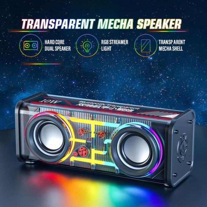 V8 Transparent RGB Transparent Wireless Speaker - Image 2